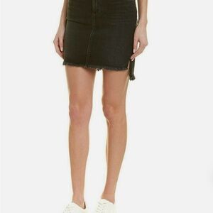 EUC JOE’S JEANS 26 WAIST CHARLOTTE HI-LO FRAYED EDGE DENIM MINI SKIRT